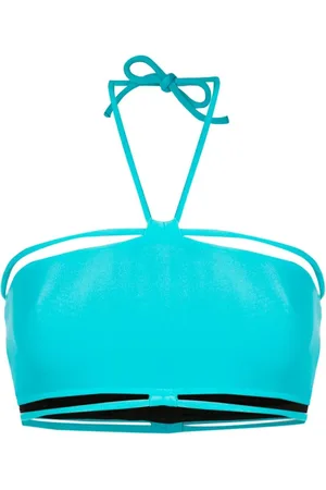 Gloria Coelho Top de bikini con cuello halter
