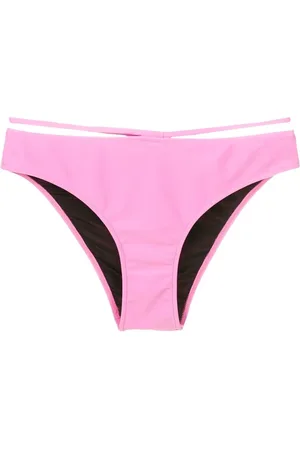 Gloria Coelho Bikini bottom con logo en la pretina