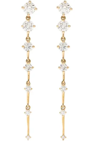 Fernando Jorge Aretes Sequence en oro amarillo de 18kt con diamantes