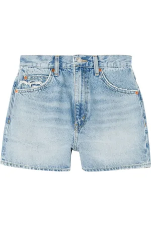 RE/DONE Shorts de mezclilla con tiro medio