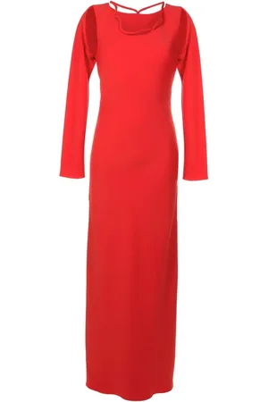 Gloria Coelho Vestido midi con aberturas