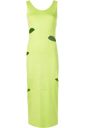 Gloria Coelho Vestido midi con aberturas