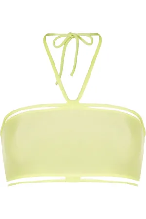 Gloria Coelho Top de bikini con cuello halter