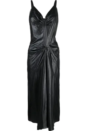 Maison Margiela Vestido midi con efecto moiré