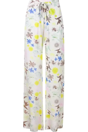 Gloria Coelho Pantalones palazzo con estampado floral