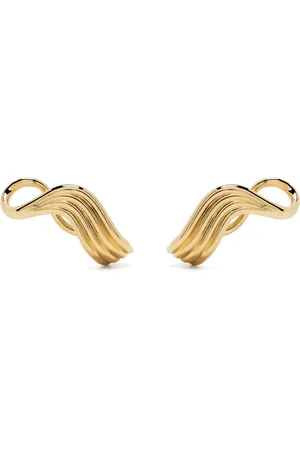 Fernando Jorge Aretes Stream Lines en oro amarillo de 18kt