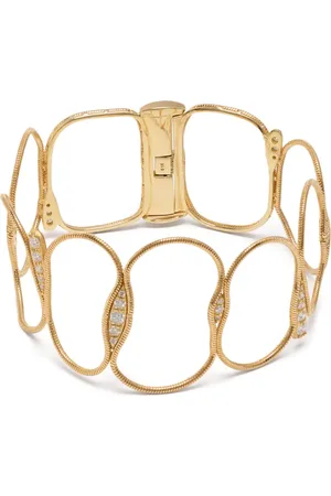 Fernando Jorge Pulsera Fluid en oro amarillo de 18kt con diamantes