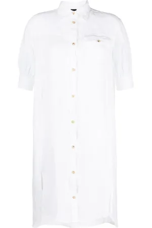 FAY Vestido camisero de manga corta