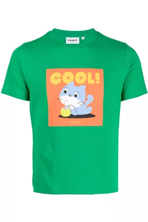 Chocoolate Playera con cuello redondo y estampado gráfico