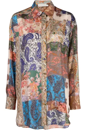 ZIMMERMANN Camisa manga larga con estampado gráfico