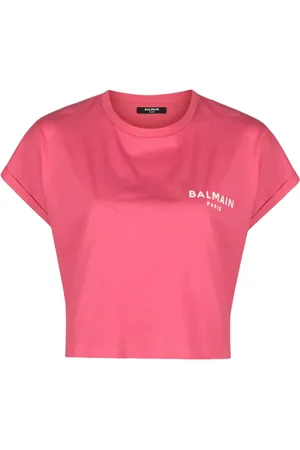 Balmain Playera corta con logo estampado