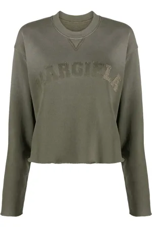 Maison Margiela Sudadera corta con parche del logo