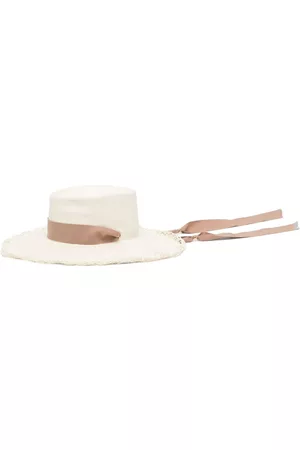 SENSI STUDIO Mujer Sombreros - Woven straw boater hat