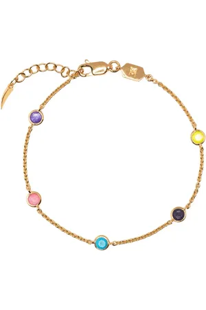 Missoma Pulsera de cabujón bañada en oro vermeil