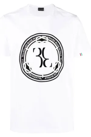 BILLIONAIRE Playera con logo estampado