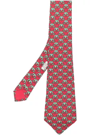 Hermès Hombre Corbatas - Corbata de seda con estampado pre-owned