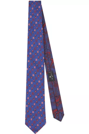 Etro Hombre Pajaritas - Paisley-print silk tie