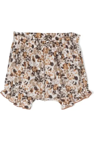 Zhoe & Tobiah Shorts con volantes y estampado gráfico