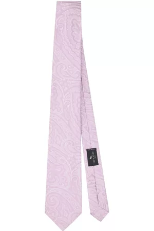 Etro Hombre Pajaritas - Patterned jacquard silk tie