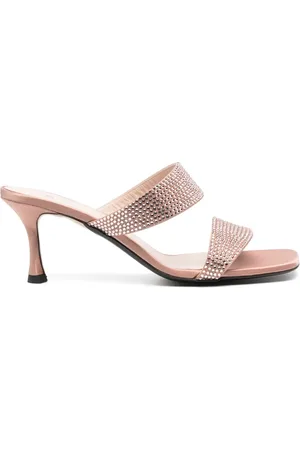 Nº21 Mules bordados con lentejuelas y tacón de 70mm