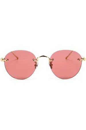 Cartier Lentes de sol con armazón redonda y micas oscuras