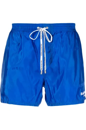 Balmain Shorts de playa con logo estampado