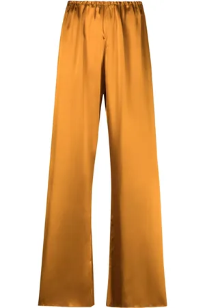 FORTE FORTE Pantalones anchos con acabado satinado