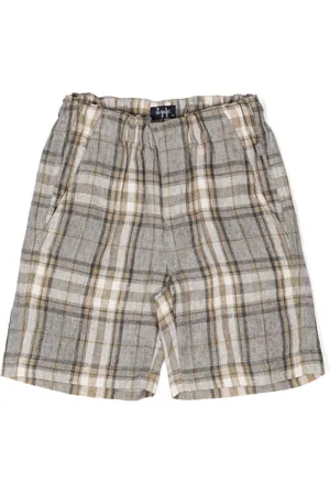 Il gufo Shorts de vestir con estampado de cuadros tartán