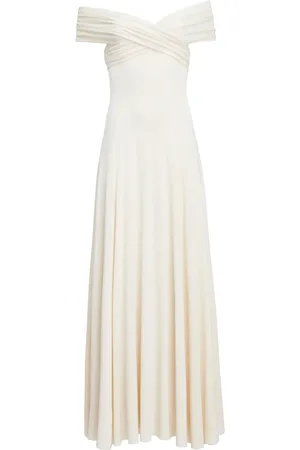 Khaite Vestido largo Bruna con hombros descubiertos