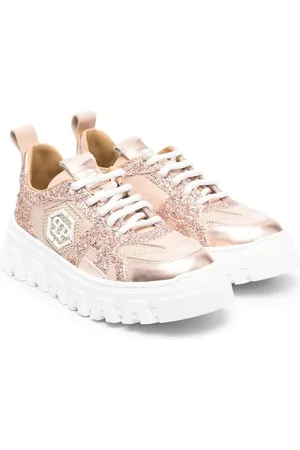 Philipp Plein Tenis bajos con parche del logo