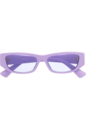 VERSACE Lentes de sol con armazón rectangular