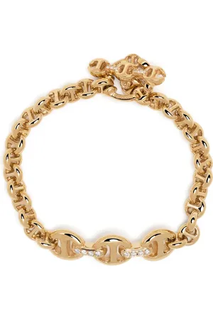 HOORSENBUHS Pulsera de cadena en oro amarillo de 18kt con diamante