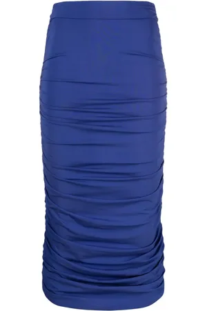The Andamane Falda midi con diseño drapeado