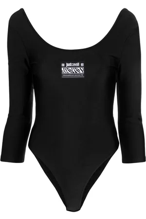 Roberto Cavalli Body con cuello redondo y logo
