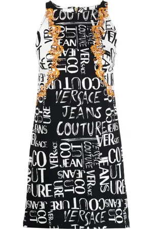 VERSACE Vestido sin mangas con estampado gráfico