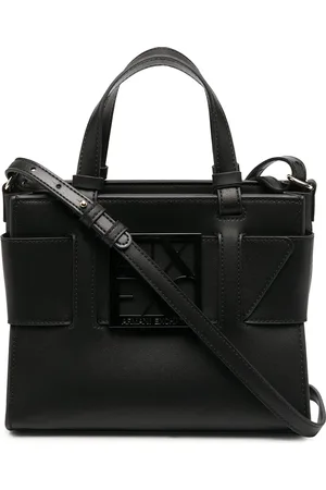Armani Exchange Tote con placa del logo