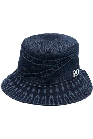 Alberta Ferretti Mujer Sombreros - Mandala-print denim bucket hat
