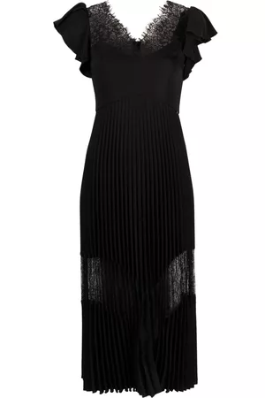NISSA Mujer Vestidos con cuello en V - V-neck ruffle-detail dress