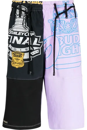 Marine Serre Shorts con diseño color block y cordones en la pretina