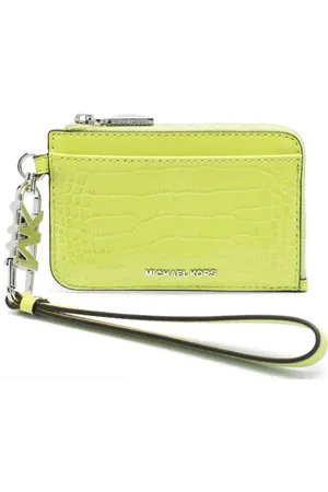 Michael Kors Tarjetero con efecto de piel de cocodrilo