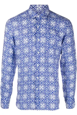 PENINSULA SWIMWEAR Camisa con estampado geométrico