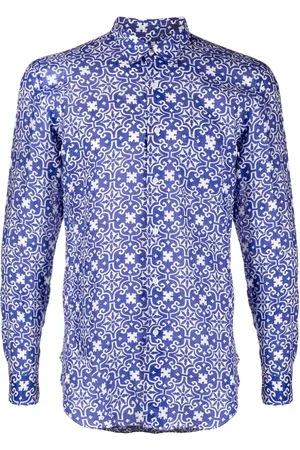 PENINSULA SWIMWEAR Camisa con estampado geométrico