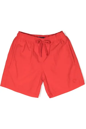 Vilebrequin Shorts con cordones en la pretina y logo bordado
