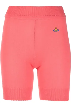 Vivienne Westwood Shorts tejido de canalé con logo bordado
