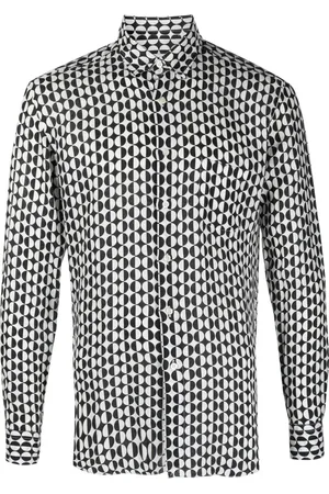 PENINSULA SWIMWEAR Camisa con estampado geométrico