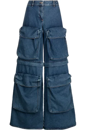 GIUSEPPE DI MORABITO Jeans anchos con piernas removibles