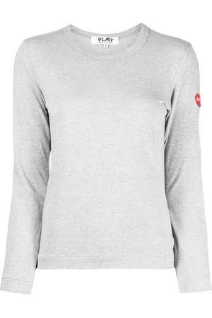 Comme des Garçons Playera manga larga con parche del logo