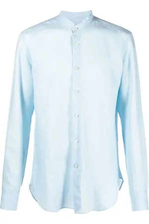 PENINSULA SWIMWEAR Camisa con cuello mao y botones