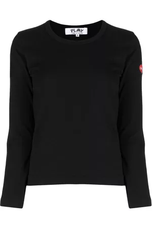Comme des Garçons Playera manga larga con parche del logo