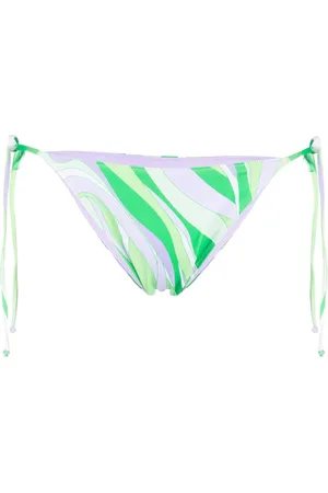 MC2 SAINT BARTH Bikini bottom con ondas estampadas